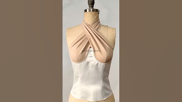 Crisscross Halter Bustier Top Patternmaking #haltertop #halterneck #patternmaking  #lamodéliste