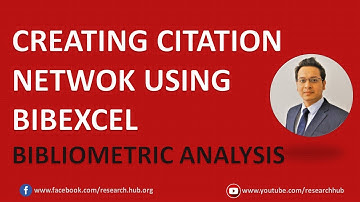 Bibliometrics (8): Preparing a Citation Network File using BibExcel