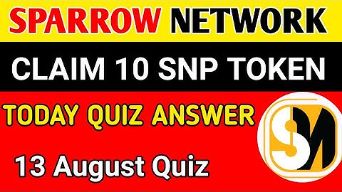 Today Sparrow Network Quiz Answer|sparrow Quiz Answer|sparrow Network Daily Quiz Answer 