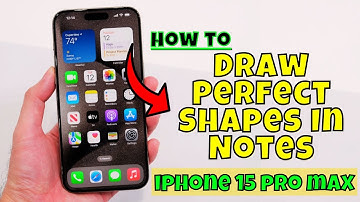 How to Draw Perfect Shapes In Notes (Square/Arrow/Circle/Rectangle/Line) iPhone 15/15 Pro Max