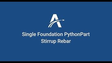 03. Stirrup Rebar | Single Foundation PythonParts in ALLPLAN