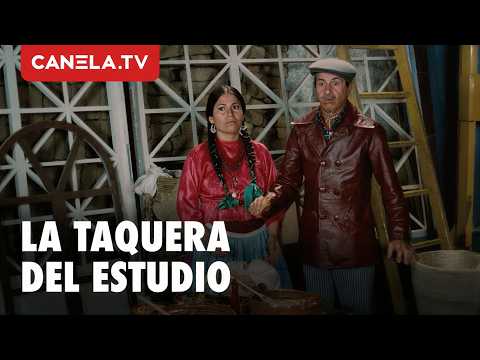 La India María sells tacos OUTSIDE the film studio | Tough but fair | Canela.TV