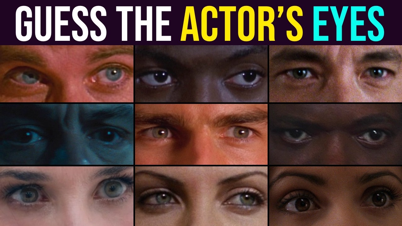 Guess the Actor’s Eyes from a Movie Scene | 55 Stars Challenge
