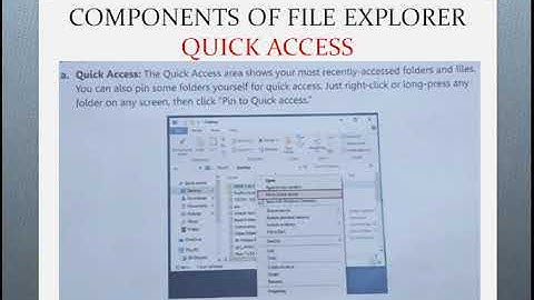 CLASS 6 COMPUTER LESSON 2 FILE EXPLORE INTRODUCTION COMPONENTS OF FILE EXPLORER PART 1