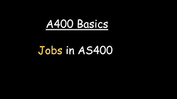 Job in IBM i (AS400)