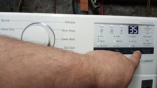 Various Cycle Options for Front Load Washer Model# WD100C-Date: 11/15/2020