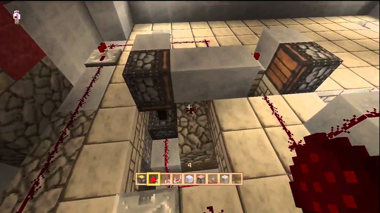 Minecraft Building a combination lock for a vault - YouTube