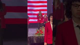 Melissa singing the National Anthem at the Open Ceremony of Skill USA 2026.