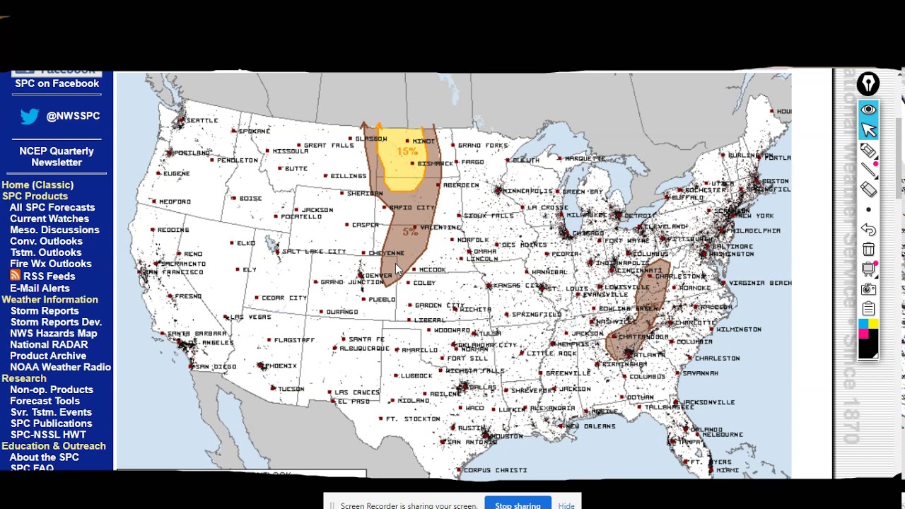 Slight Risk for North Dakota! Large Hail and Wind Risk! YouTube