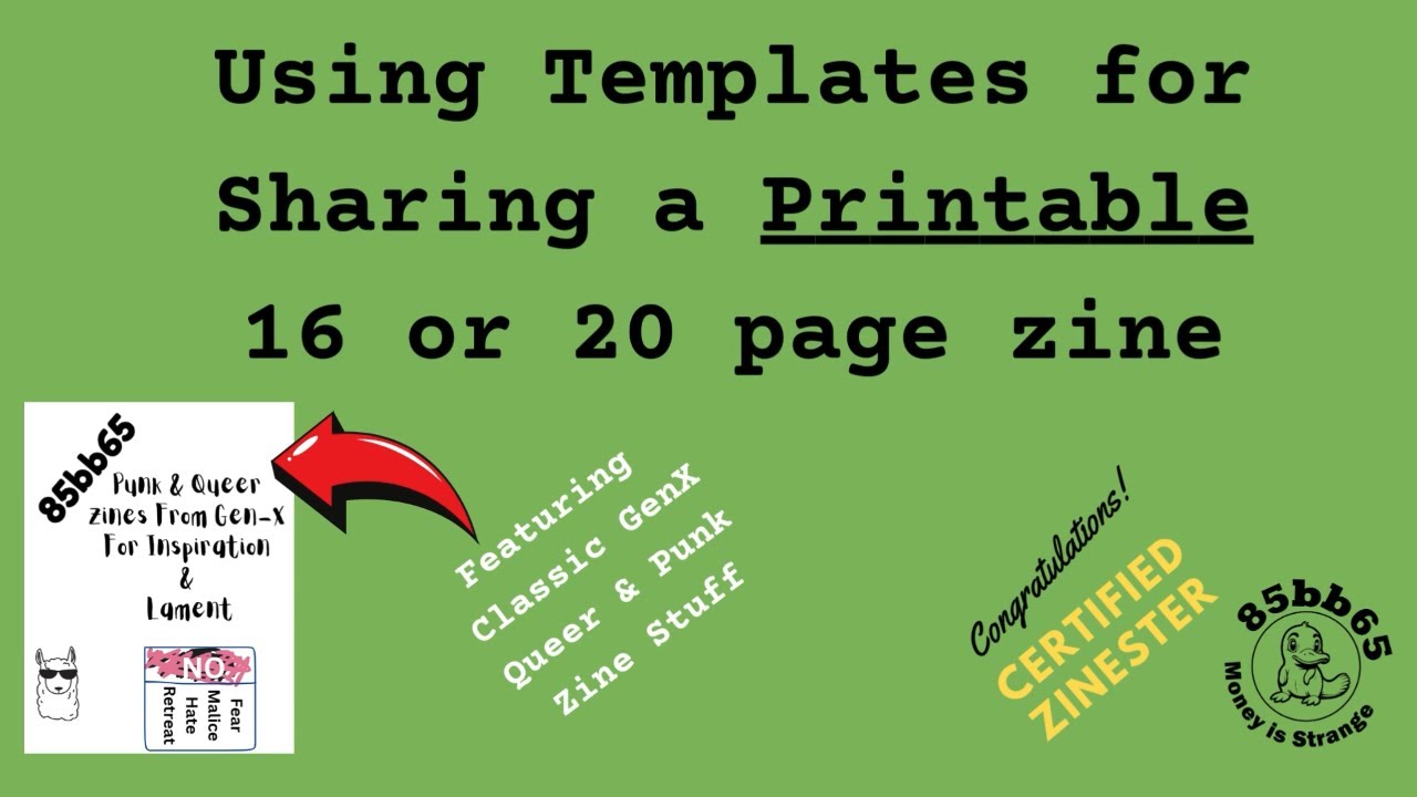 Reviving Zine Culture: How to Make a *Printable* Zine