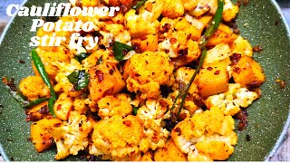 Cauliflower potato stir fry | Aloo gobi stir fry | easy veg recipe | Indian veg recipes