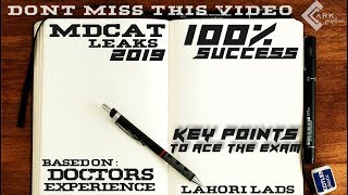 MDCAT 2019 | 100% success | Hacks, Leaks & Shortcuts | Lahori Lads | Musical Doctors !!