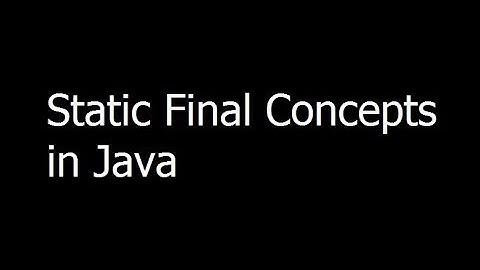 Static Final Concepts in Java - Java Programming - part 23 - Urdu/Hindi