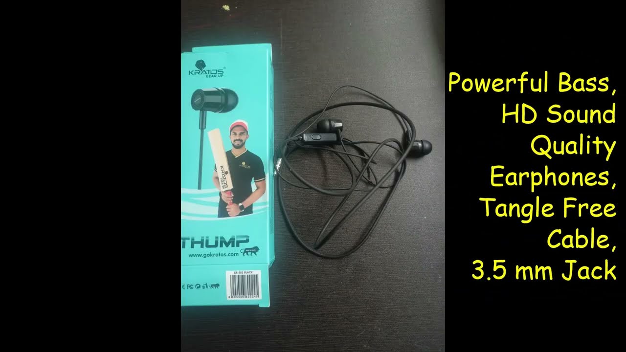 Kratos thump earphone unboxing and review