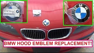 Evacuatie breuk Polair BMW e36 e46 e83 e39 e53 Front Hood Emblem Removal and Replacement! Logo  Badge Decal - YouTube