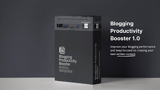 Blogging Productivity Booster-Notion Template