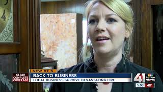 Local businesses survive devastating fire