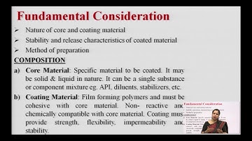 Microencapsulation Part-1: Lecture-1