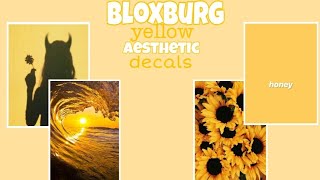 Bloxburg yellow aesthetic decals! 💛