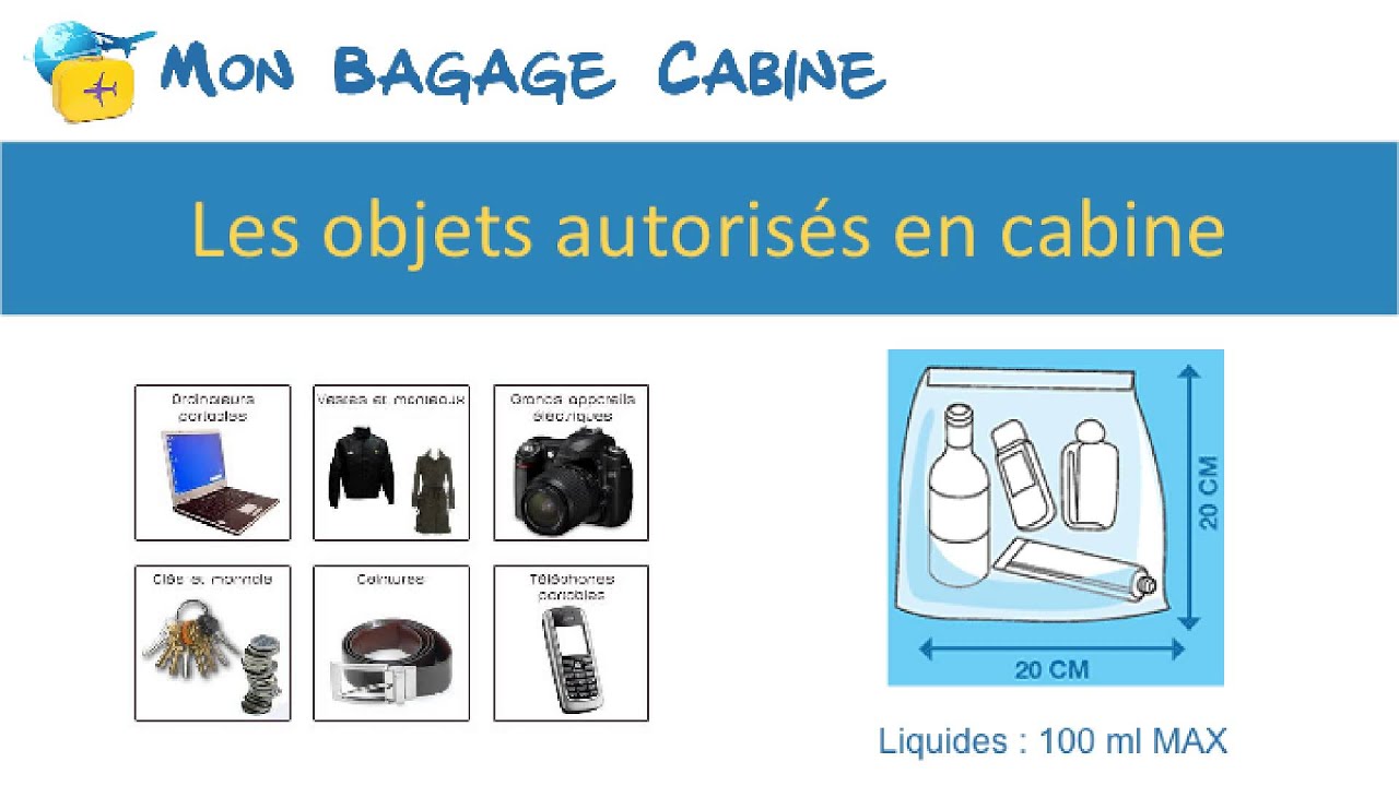 Liste des objets interdits en avion MonBagageCabine - YouTube