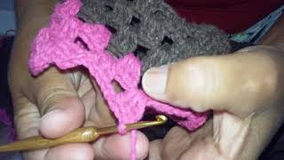 Como fazer bico em tapete de crochê