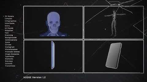 HUDGE | Generator of Hi-Tech Elements | 1850+ UI HUD (Videohive After Effects Templates)