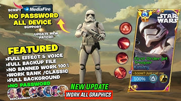 Update! Script Skin Kimmy Starwars Revamp No Password | Patch Terbaru | Full Effect & Voice