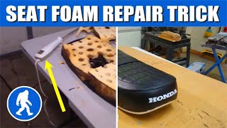 BUDGET Motorcycle Seat Restoration - PART 3 - Seat Foam Repair