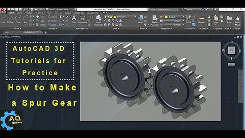 How to Make a Gear | AutoCAD 3D