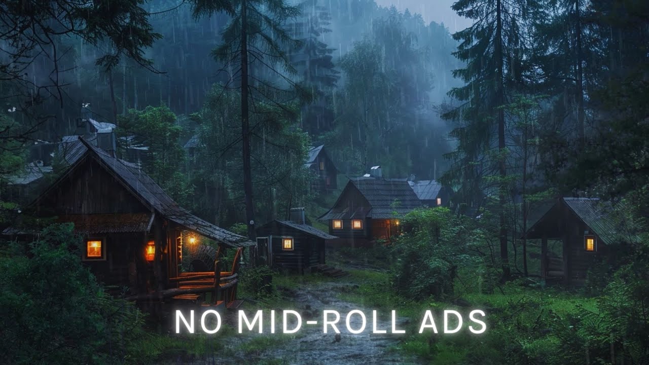 Hidden Forest Village 🌲 Cozy rain ambience to relieve anxiety