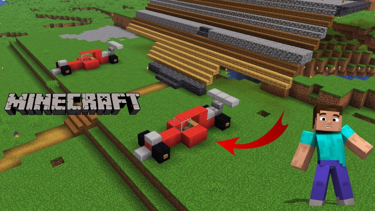 MY NEW F1 RACING CAR IN MINECRAFT 😍