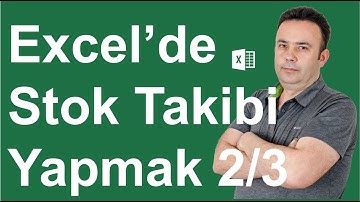 #Excel Stok takip tablosu oluşturmak-2- 405.video | Ömer BAĞCI