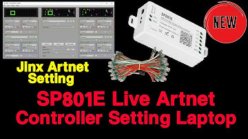 How To Connect Artnet Mode SP801E |Step by Step Artnet live patching|Artnet Software Jinx,Madrix|