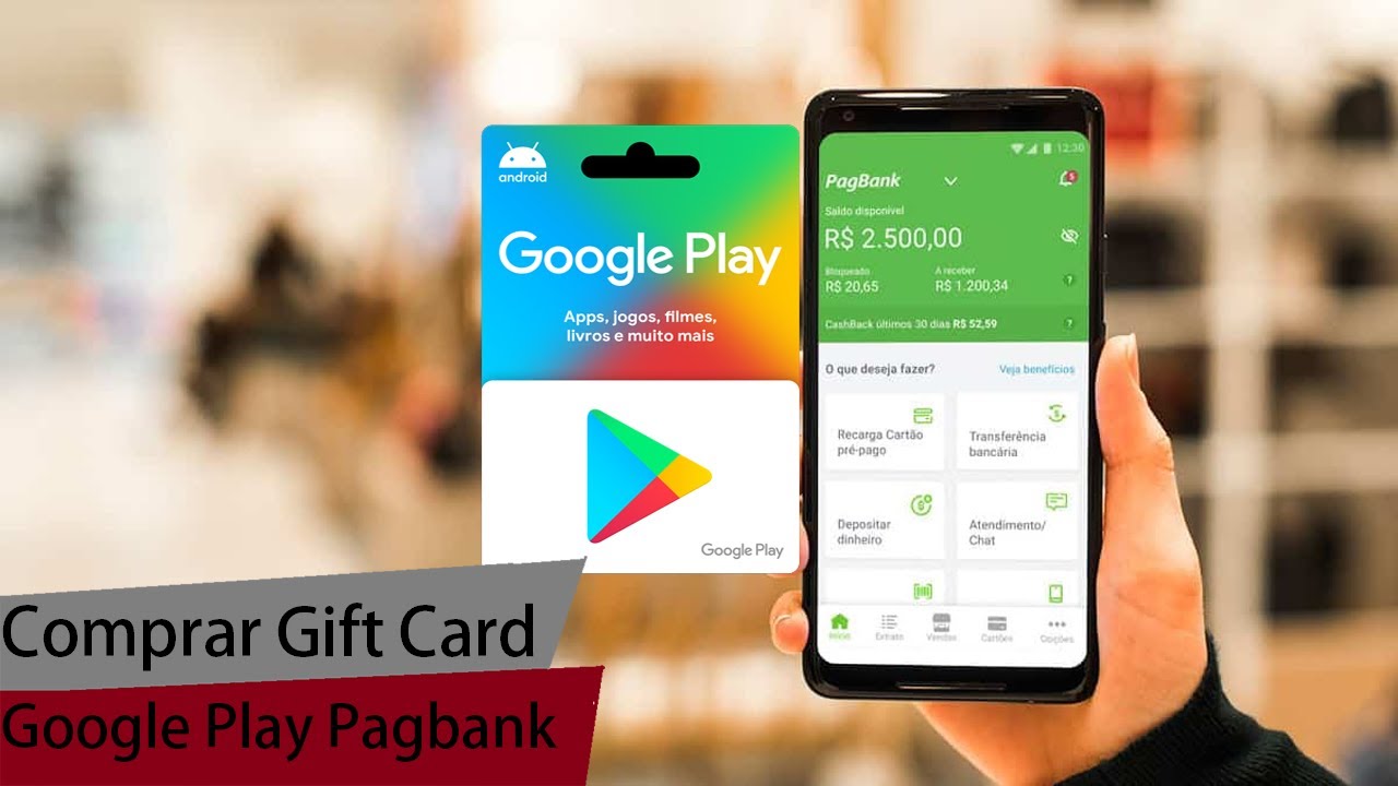 Como Comprar Gift Card Google Play no App do PagBank - YouTube