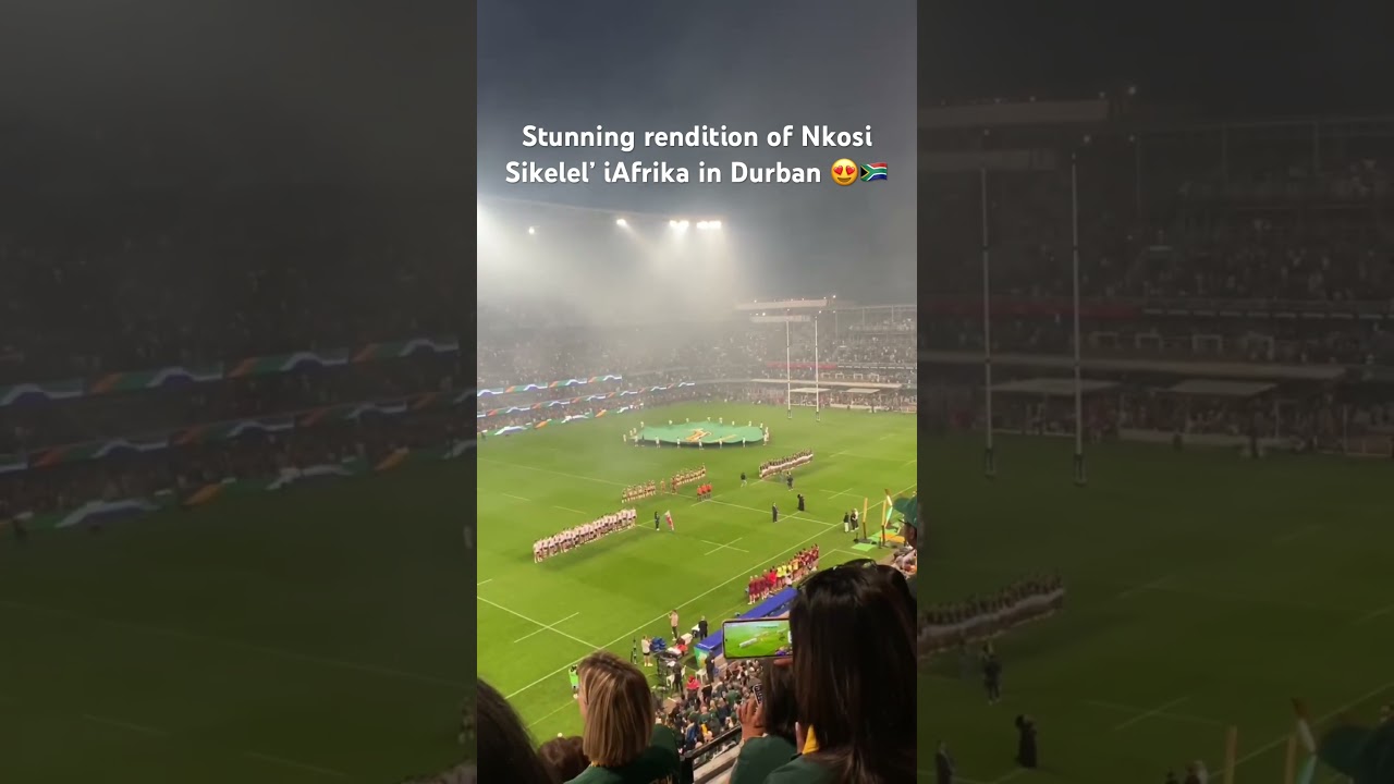Stunning rendition of Nkosi Sikelel’ iAfrika in Durban 😍🇿🇦