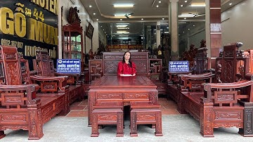 CỰC KỲ QUÝ HIẾM - Bộ Ghế Sơn Thủy Làm Bằng Gỗ Cẩm Lai