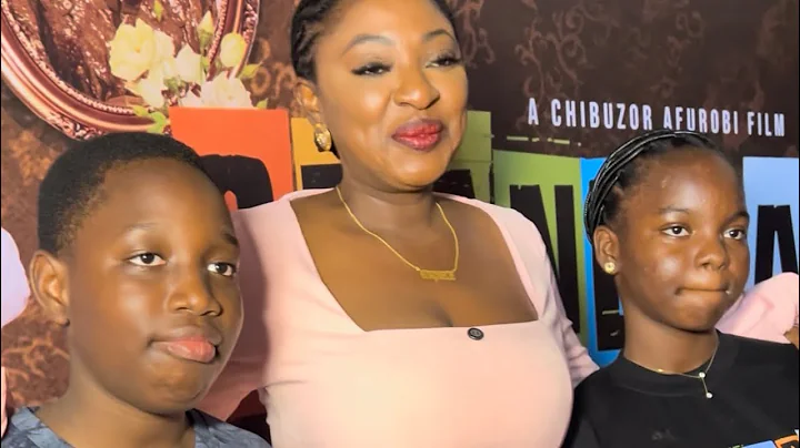 NOLLYWOOD ACTRESS YVONNE JEGEDE AND HER CHILDREN AT THE PREMIERE OF "GRANDPA MUST OBEY" MOVIE
