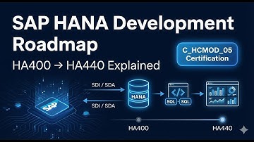 SAP HANA Development Learning Journey & Certification Roadmap | HA400–HA440, SDI/SDA | C_HCMOD_05