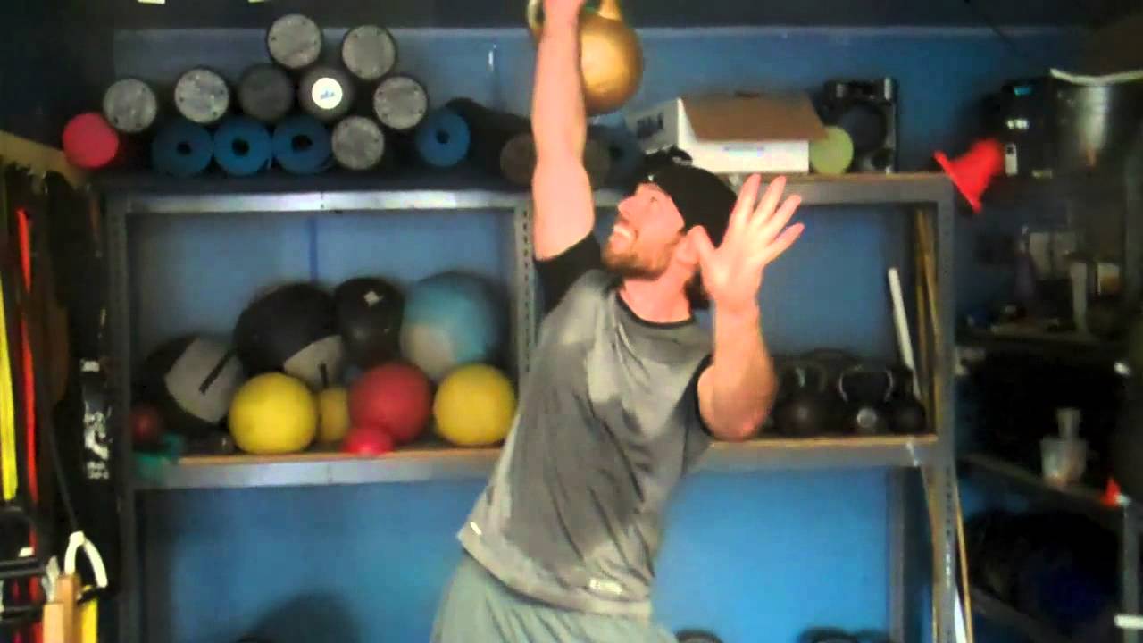 G Man Push pressing the 48 kg.  Nice G Man! - YouTube