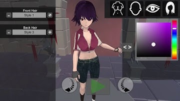 Unity 3D   Custom 3D Anime Girl Builder v 1.1