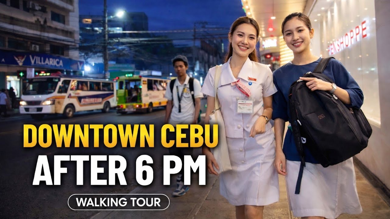 DOWN TOWN CEBU AFTER 6PM . BUSIEST PART OF CEBU CITY. THE FIRST SPANISH SETTLEMENT. WALKING TOUR 