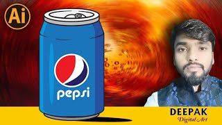 How to create a soda can vector in Adobe illustrator | hindi tutorials