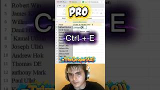 Pro vs Expert | Ctrl + E, TRIM & PROPER Formula in Excel | Office Excel Pro
