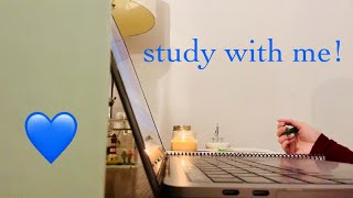 STUDY WITH ME 30 MINUTES | no music, typing noises ☁