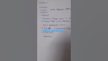Html attributes/learn basic tag/ attributes