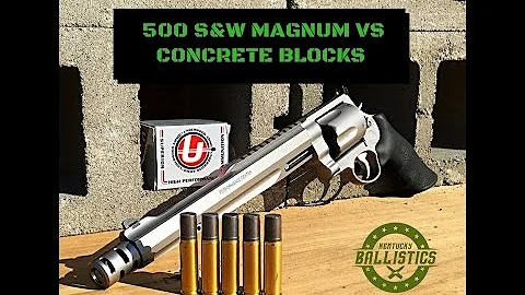 500 S&W Magnum vs Concrete Blocks
