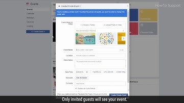How to create a private Facebook event :Tutorial