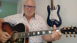 Acoustic guitar using harmonies and chord elevations
