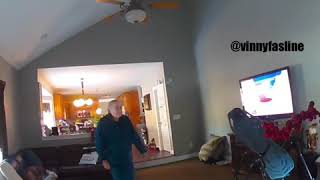 HILARIOUS AND VIRAL. UNCLE CAUGHT ON SECURITY CAM USING INVERSION TABLE Net Worth