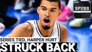 SPURS POSTCAST: Gilgeous-Alexander finds form, Thunder take Game 2 vs Wembanyama & Co. | HARPER HURT